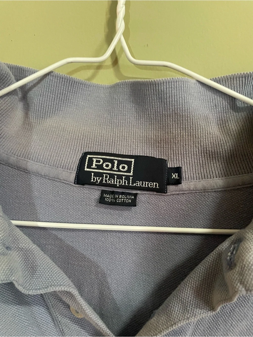 Polo by Ralph Lauren Light Steel Blue Pique Polo Shirt
